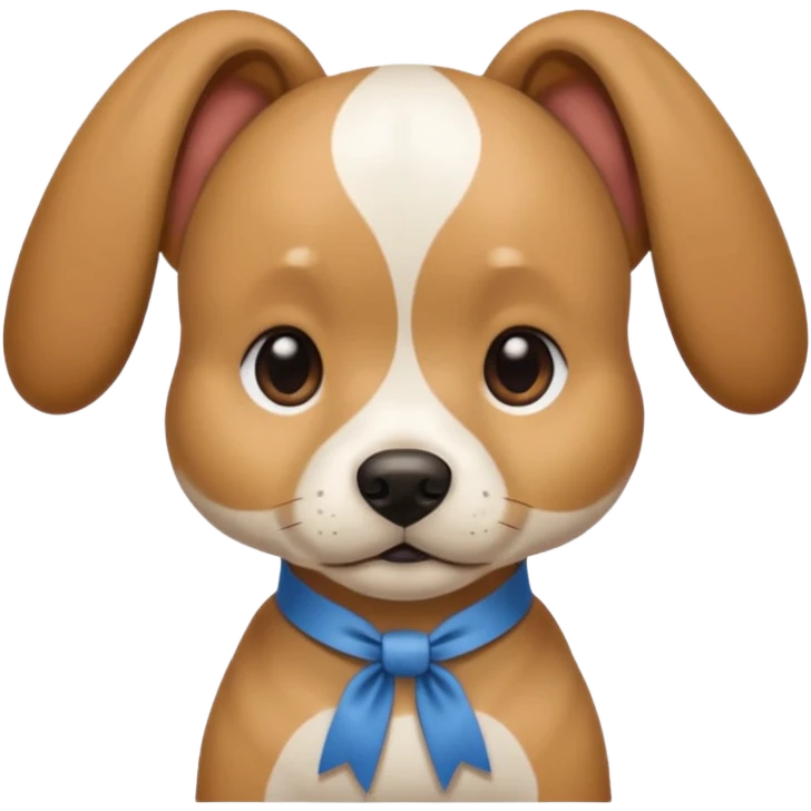 dog with head ribbon and  shirt emoji