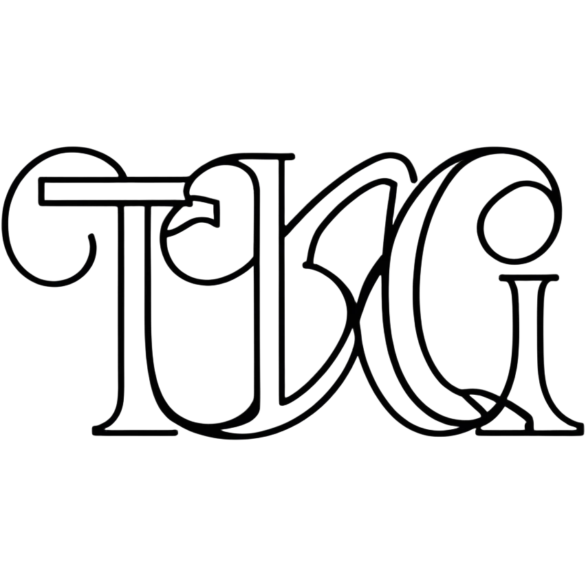 connected flowing BLK letters where all letters are joined together in one continuous design emoji