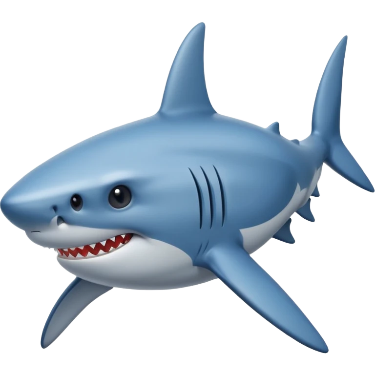 Shark blue emoji