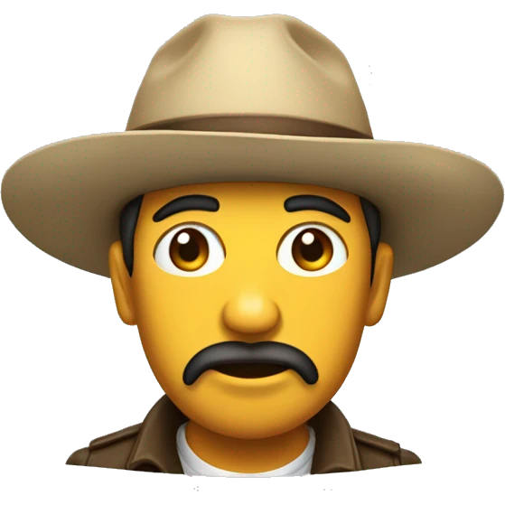 cucaacha con gorra de mejicano emoji