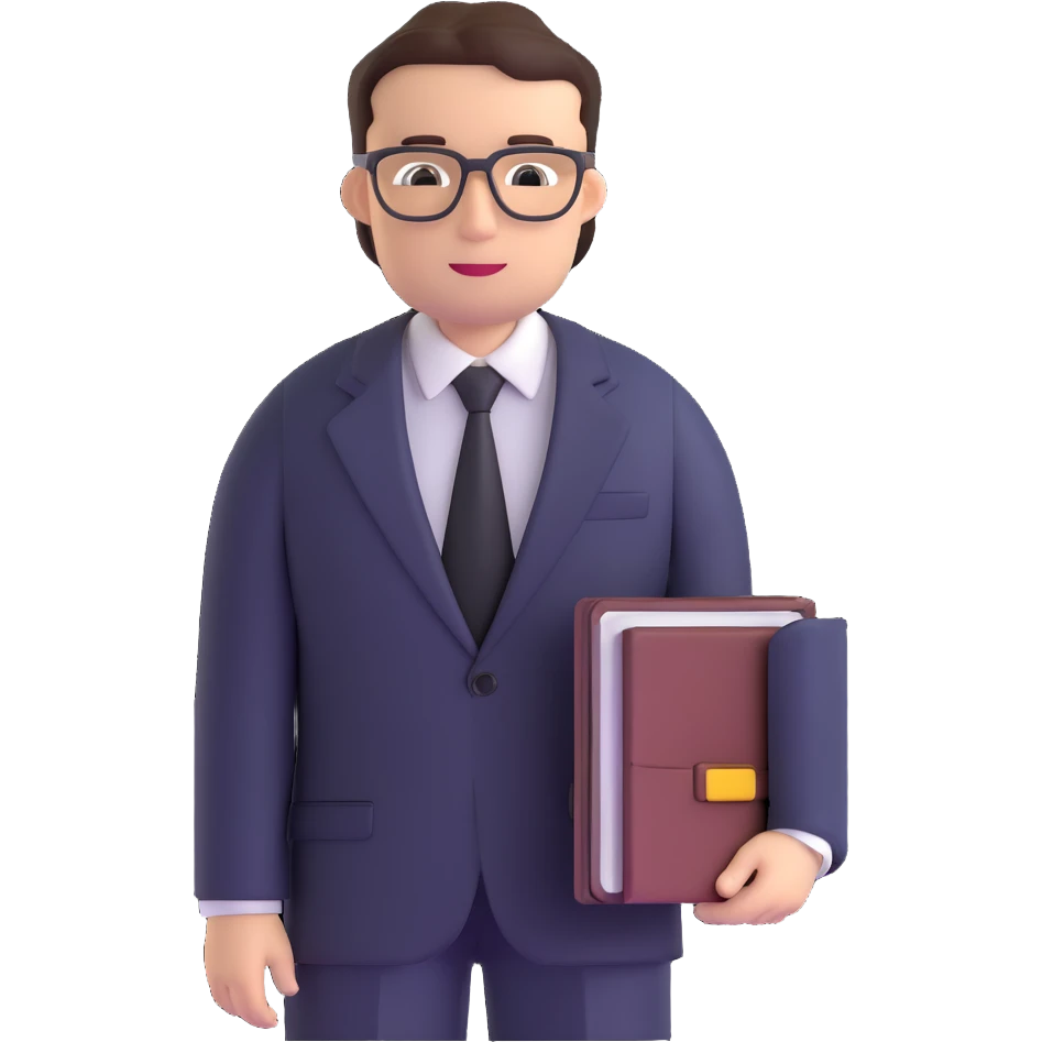 professional lawyer in business suit emoji