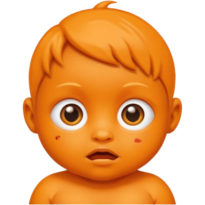 orange mutant baby emoji