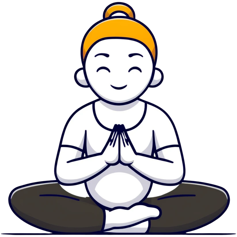 person doing yoga emoji