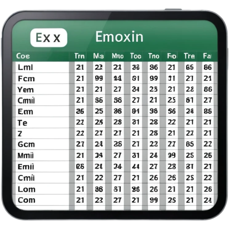 exel table emoji