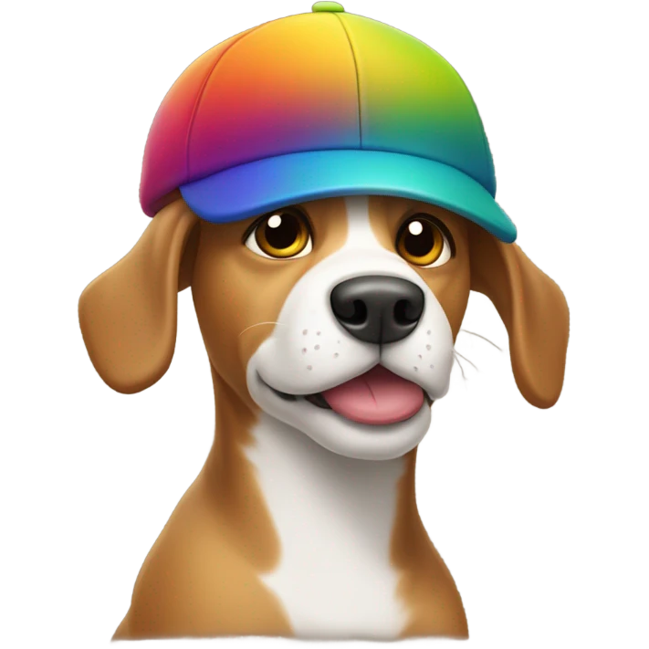 Dog wearing a football cap  emoji