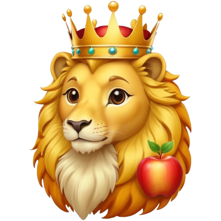 hat orange queen LION duck apple emoji