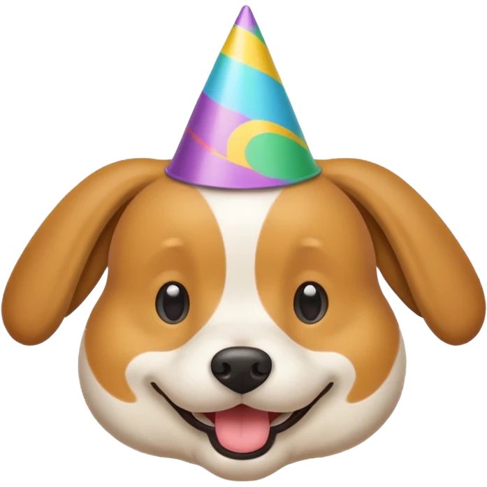 Dog in a party hat emoji