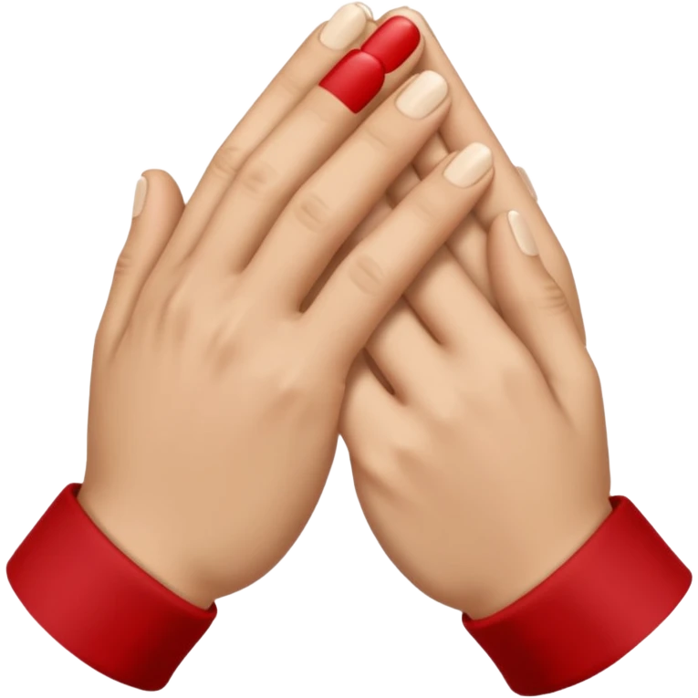 deux mains qui ce croise emoji