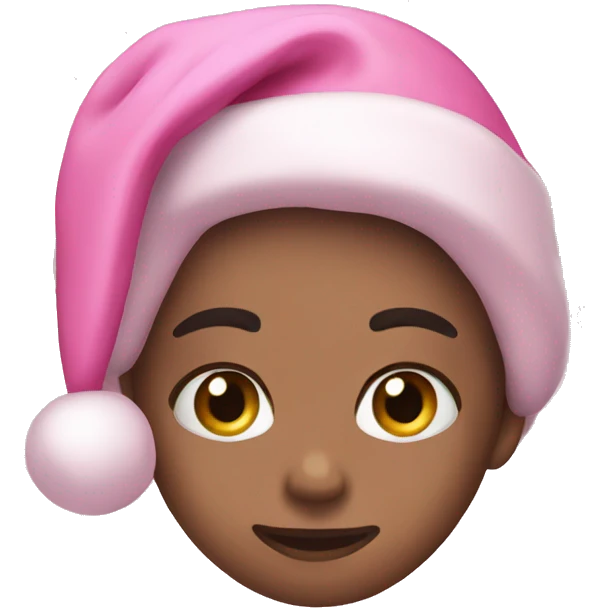 Pink Christmas aesthetic emoji
