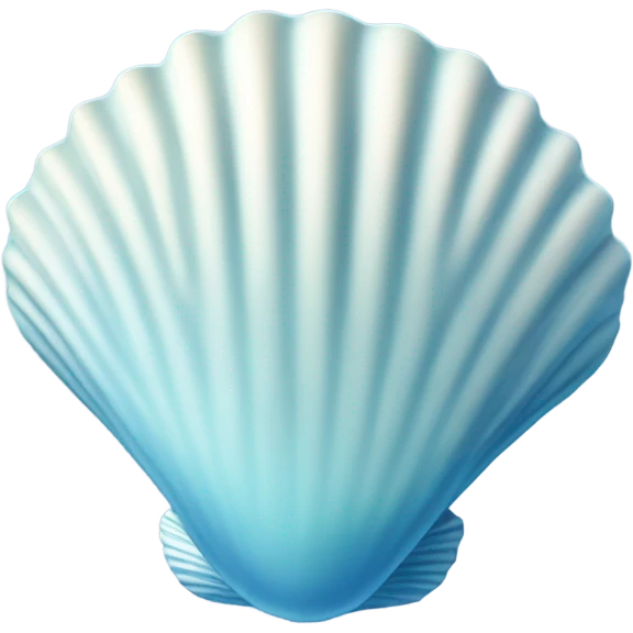 Light blue seashell emoji