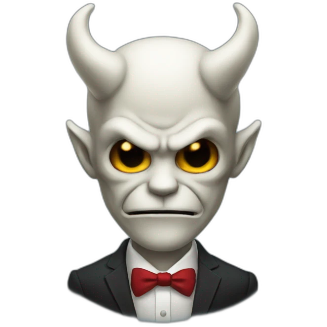 A demon in suit emoji