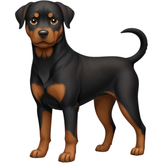 black and tan doberman rottweiler mix emoji
