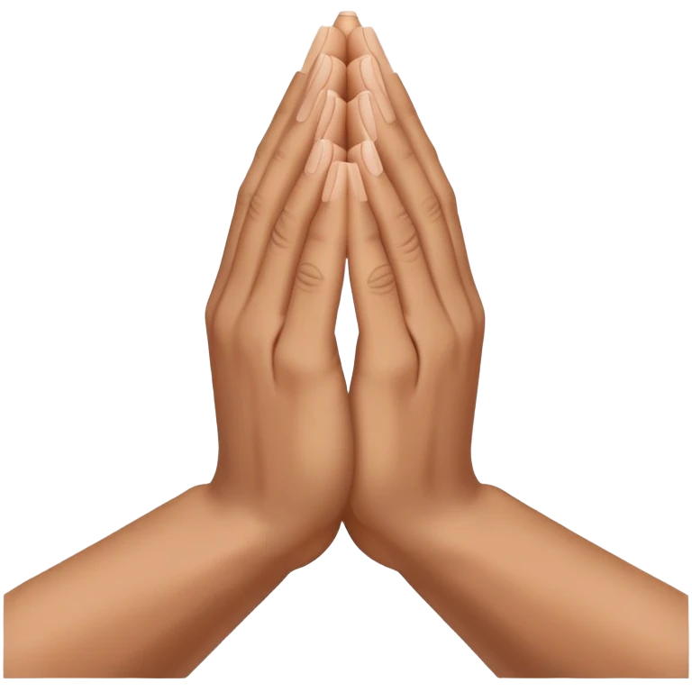 hands folded in prayer position emoji