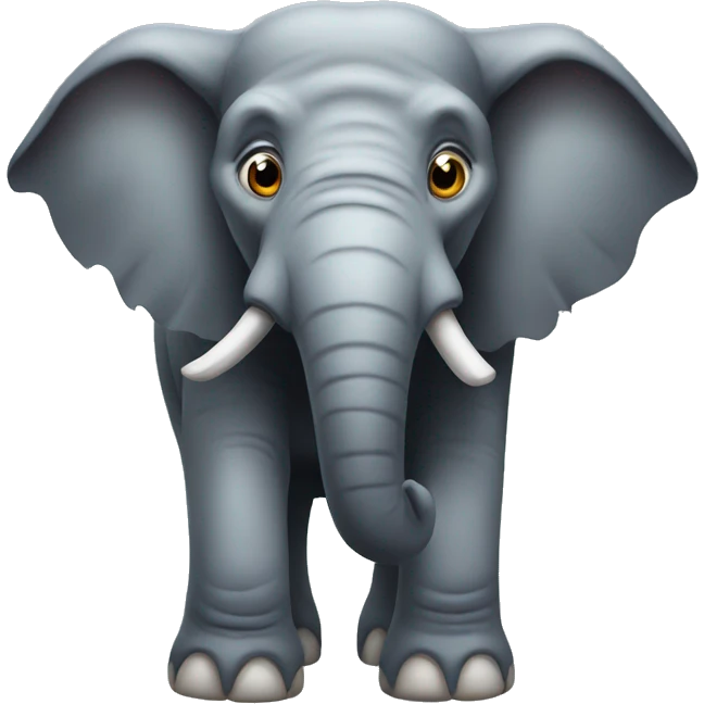 scary elephant emoji