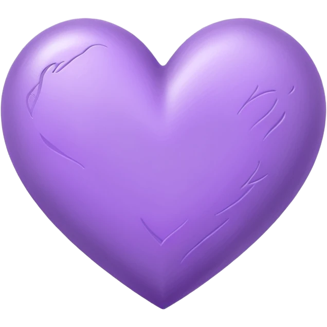 purple heart drwan by pencil on sheet of paper emoji