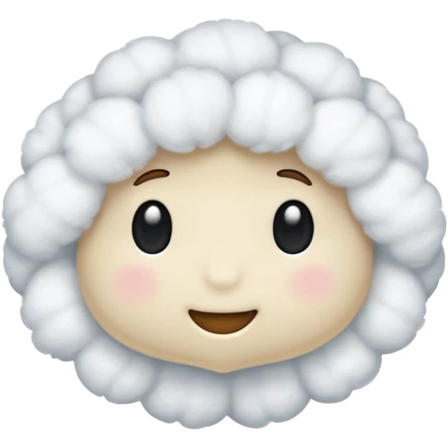 make up cotton emoji