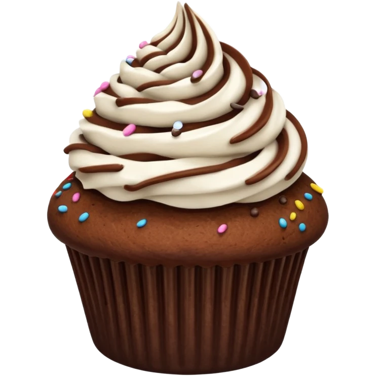 chocolate cupcate emoji