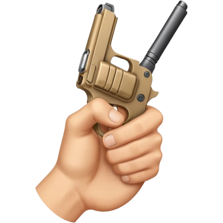 hand with two fingers like a gun  emoji