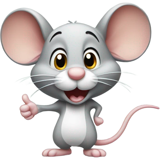 Mouse giving a thumbs up emoji