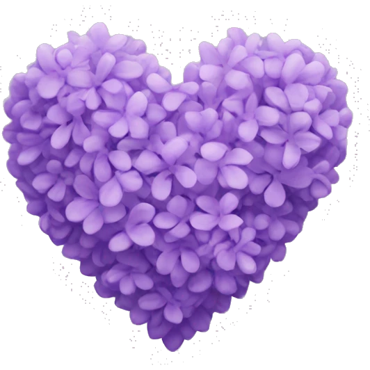 lilac heart  emoji