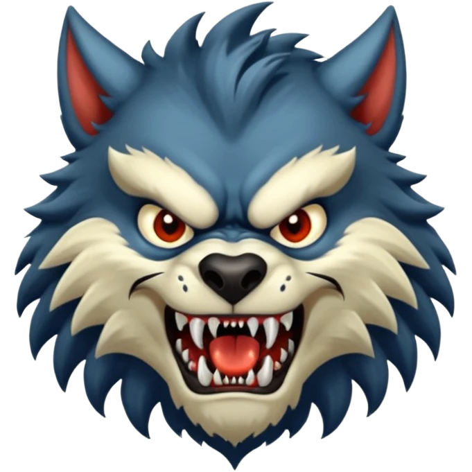 Werewolf mixed with a monster  emoji
