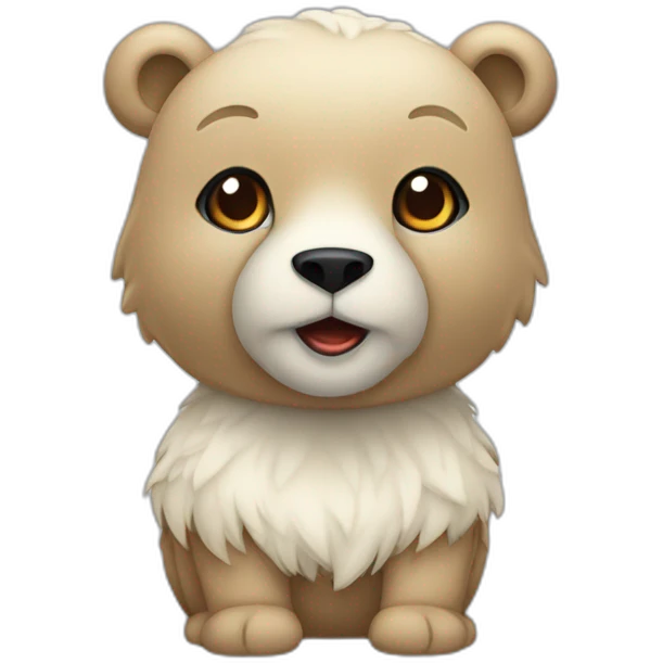 eisbär-mit-mantel emoji