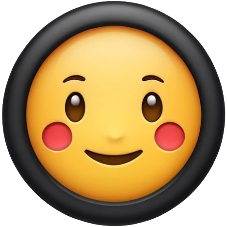 A emoji with circle filled with black color and a white tick in middle of the circle emoji