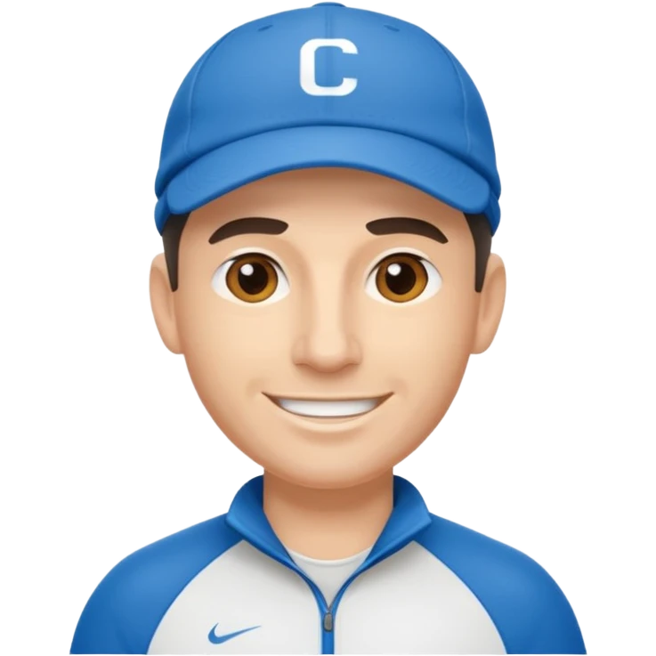 émoji d'un coach sportif avec une casquette de sport emoji