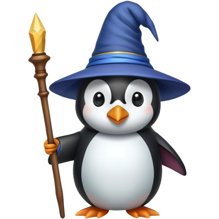 Penguin Wizard emoji