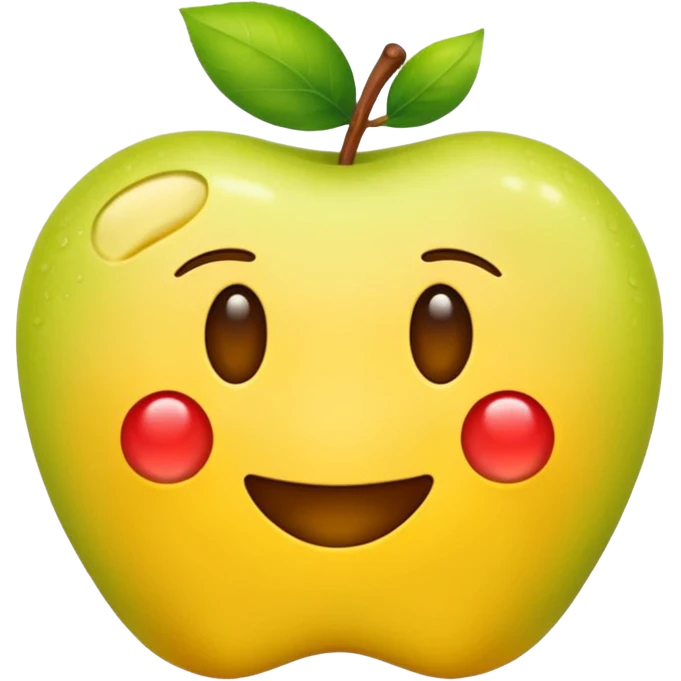 süßes Protein-Emoji, freundlich, molekulare Genetik, Apple-Emoji-Stil emoji