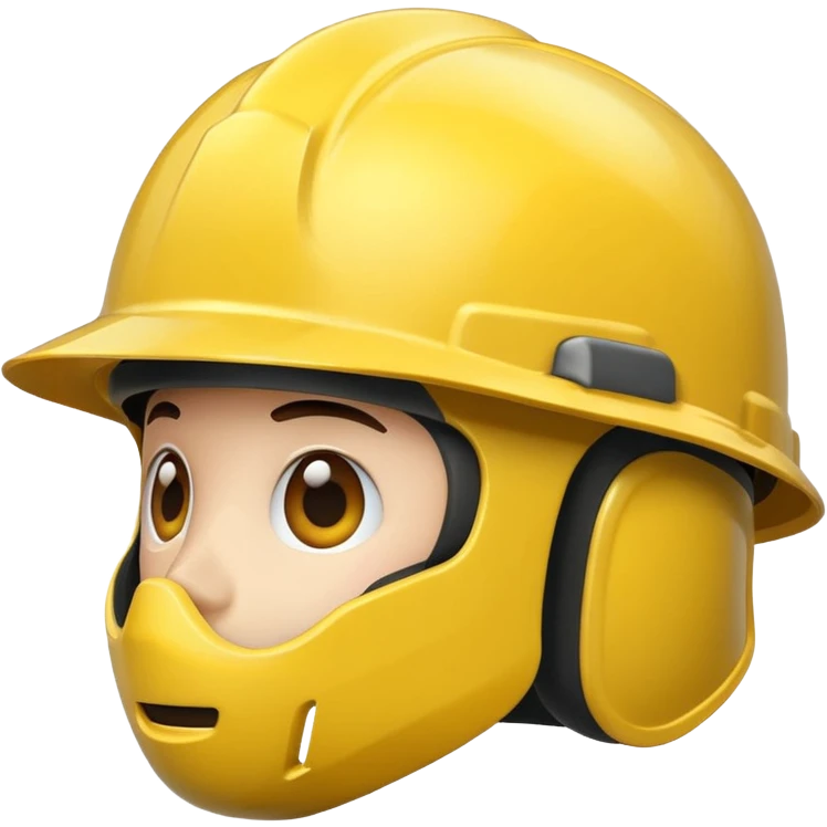 yellow helmet  emoji