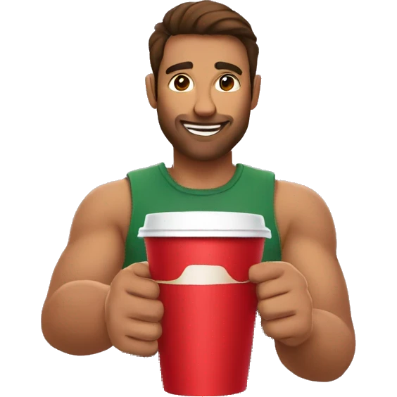 red cup in hand emoji
