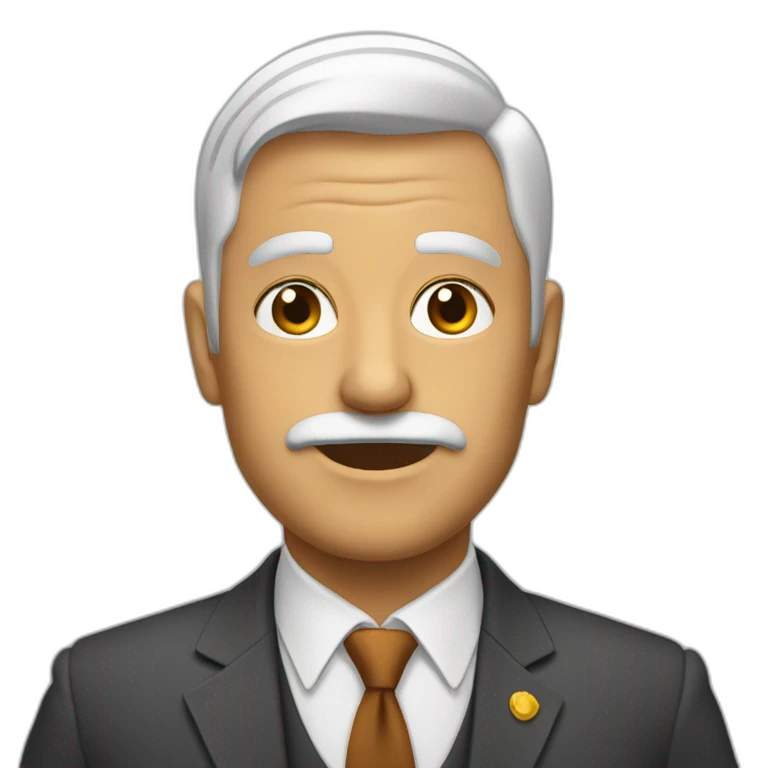 señor con baryblanca emoji