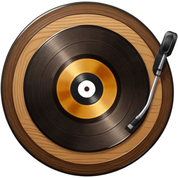 create a vinyl in wood texture emoji
