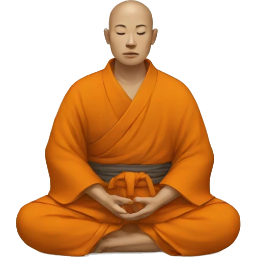monk meditation  emoji