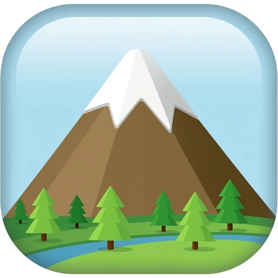 иконка гора emoji