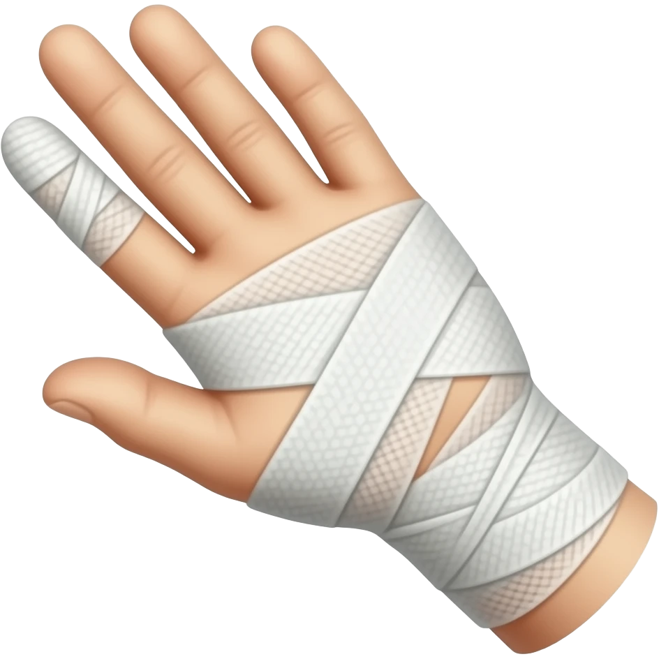 Mano con bendaje completa emoji