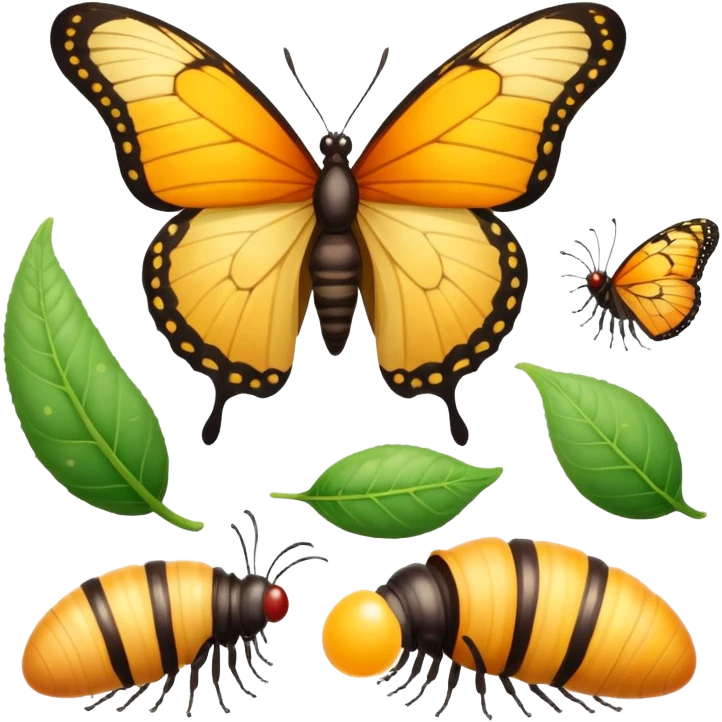 butterfly life cycle  emoji