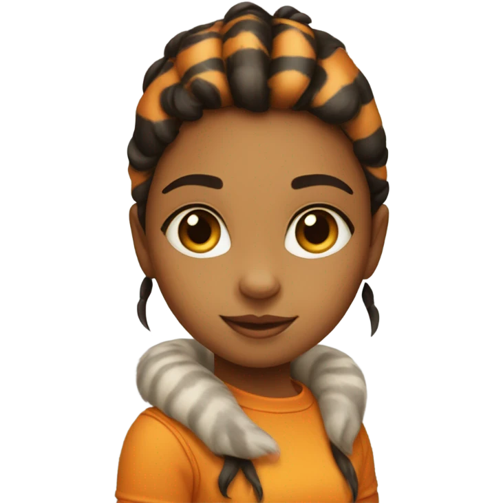 Girl tiger  emoji