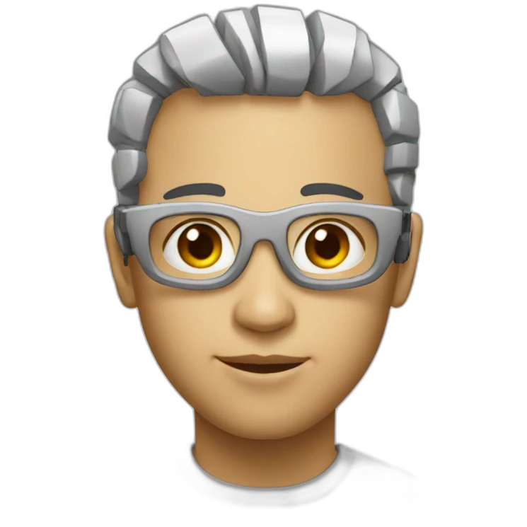 Face of AI emoji