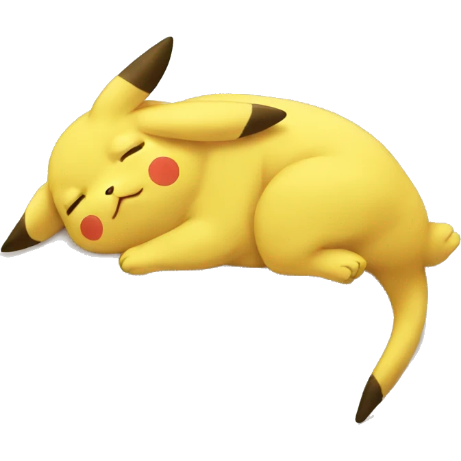 Pikachu sleeping emoji