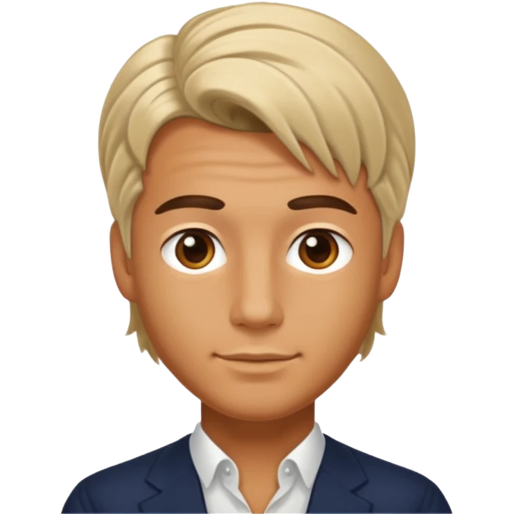 70s 80s men with silk hair style  emoji