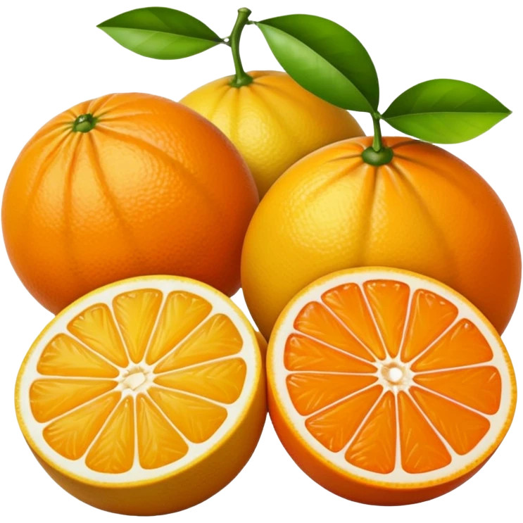 citrus fruits together  emoji