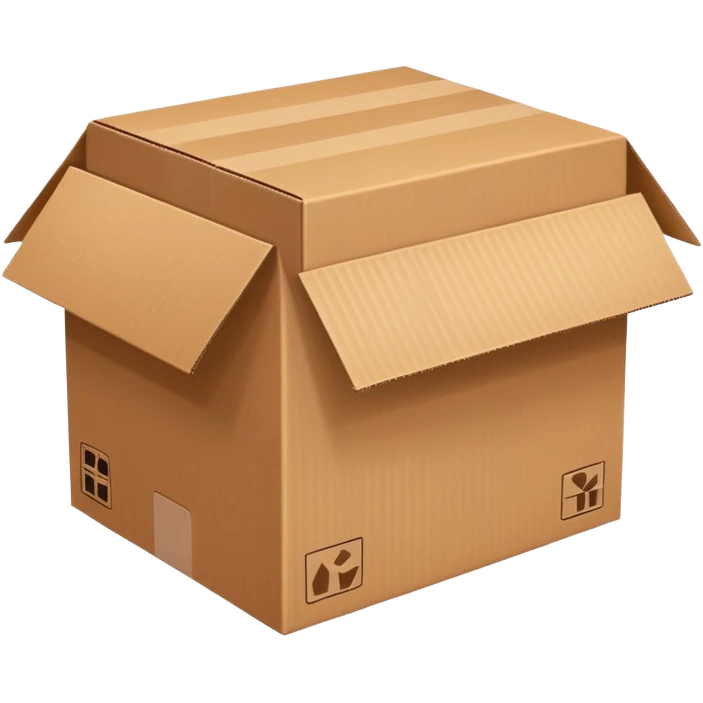 Caixa de papelão  emoji