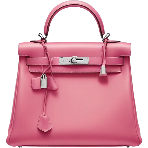 Hermès pink Kelly bag emoji