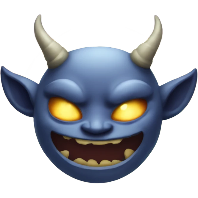 Happy moon demon emoji