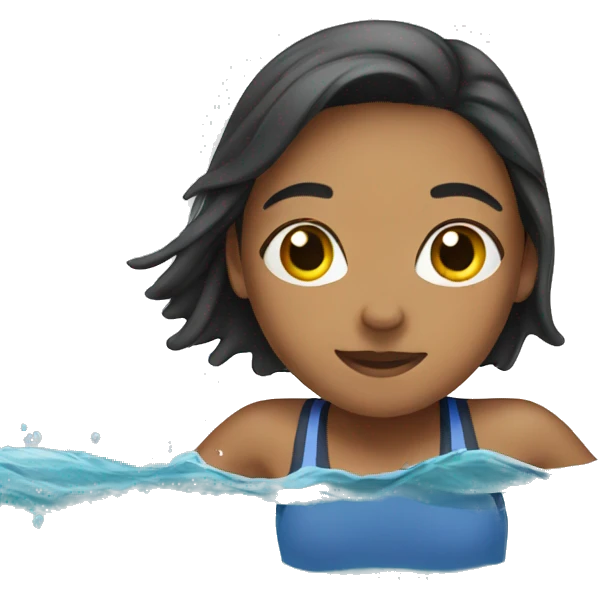 Girl swimming emoji