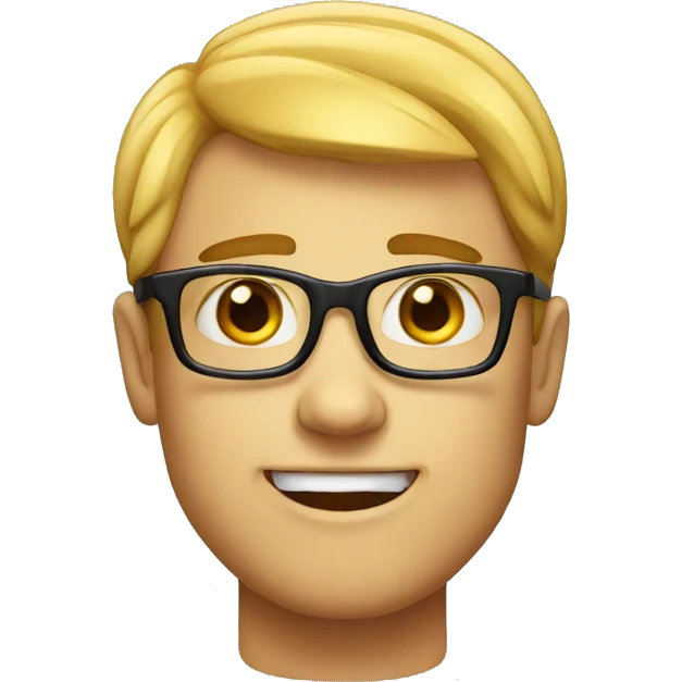 Drooling nerd emoji