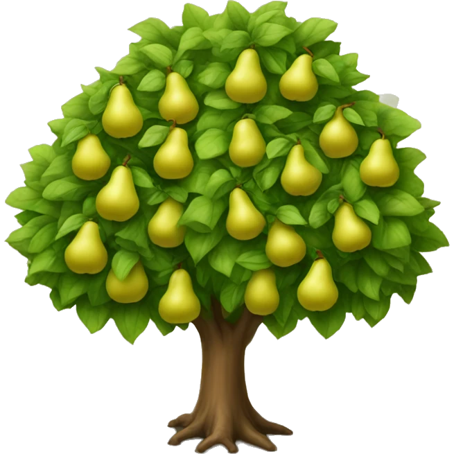 Beautiful pear tree emoji