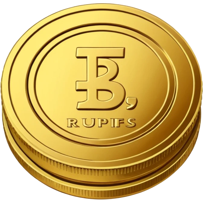 Indian rupees in coin emoji